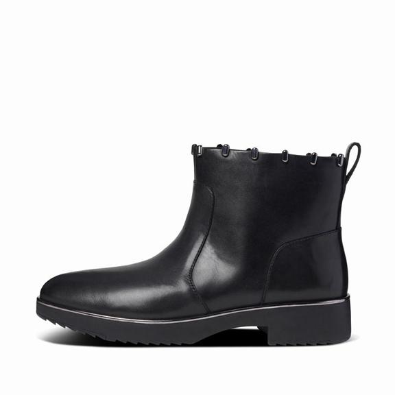 Bottines Femme Fitflop Jacinta Cuir Noir (AGS127649)